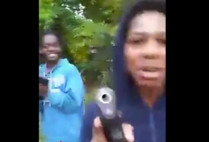 Black Kid gun video