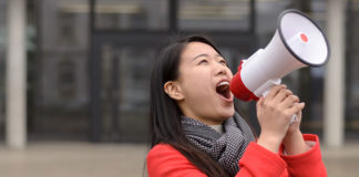 Asian Protester