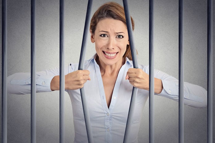 Jailed Woman